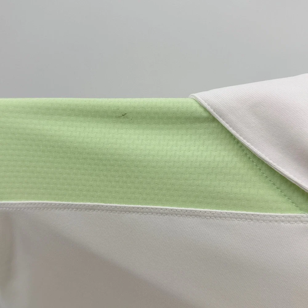 IZOD Lot of 2 Lime Green Black Colorblock 1/4 Zip Golf Polo Shirt  Medium NEW
